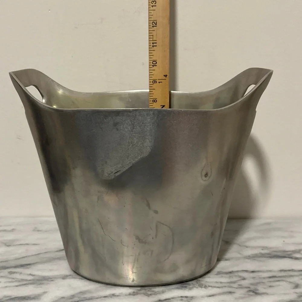 Pottery Barn Barons Silver Ice Bucket wine chiller